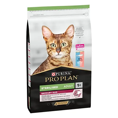 PURINA Pro Plan Katze Sterilisiert Kabeljau und Forelle 10kg - Katzenfutter für sterilisierten Katzen, mit hochwertigem Kabeljau und Forelle für eine ausgewogene Ernährung und Unterstützung der Gesundheit.