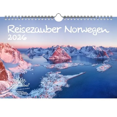 Reisezauber Norwegen DIN A4 Kalender für 2026 Oslo Stadt Reise Land Urlaub - Seelenzauber
