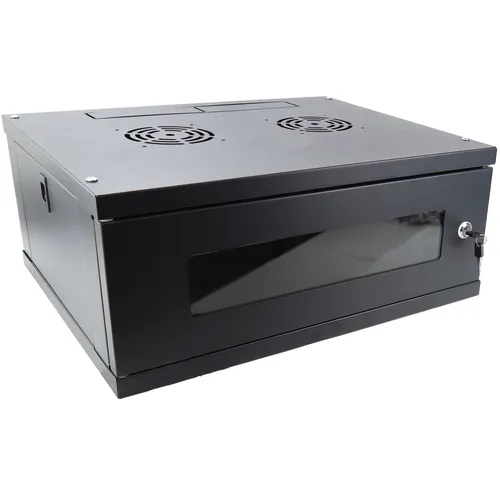 Flachpaket Wandmontage Daten Schrank für 48.3cm Rack Heim/Studio 4U 450mm Black