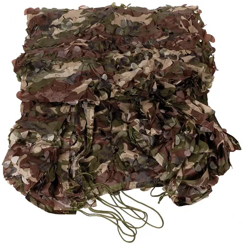 Tarnnetz 3 x 6 m Woodland - UV-beständiges Tarnnetz für optimale Camouflage bei Jagd und Camping, ideal für militärische Anwendungen und Outdoor-Aktivitäten.