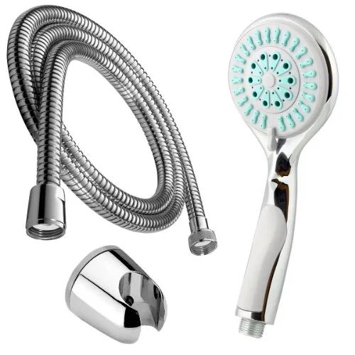 Design Handbrause/Funktionsbrause mit 4 Funktionen, 200cm Brauseschlauch un...