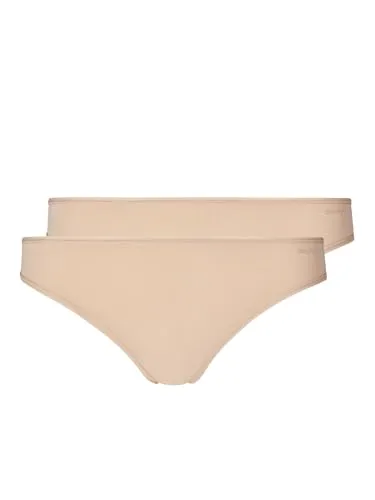 Skiny Damen Advantage Micro 2er Pack String, Beige (Beige 2409), (Herstellergröße: 42)