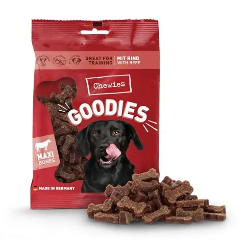 Chewies Hundeleckerli Training Maxi Rind Knöchelchen - 200 g, zuckerfrei und ideal für mittelgroße und große Hunde als Trainingssnack