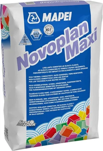 Produktbild MAPEI® NOVOPLAN MAXI 25 kg Nivelliermasse Spachtelmasse Ausgleichmasse Bodenspachtelmasse für Fußbodenheizung und Kühlsysteme für den Innenbereich
