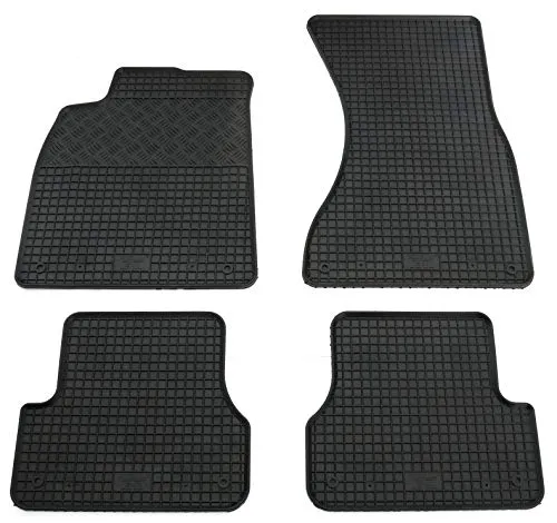 Gummi Fußmatten Set, 4teilig, Gummifußmatten Gummimatten Matten