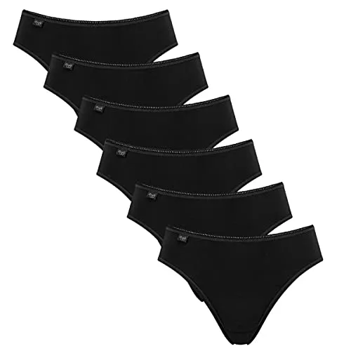 Sloggi - 24/7 Cotton - Tai Slip - 6er-Pack (46 Schwarz)