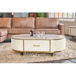 KAWOLA Couchtisch MARIA in silber von KAWOLA