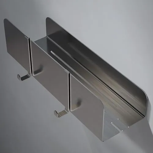 Dolvhin Duschablage ohne Bohren – Edelstahl Duschregal mit Ablaufrillen - Praktisches Duschregal zur einfachen Montage ohne Bohren. Hergestellt aus hochwertigem Edelstahl, bietet es Platz für Shampoo und Pflegeprodukte, während integrierte Ablaufrillen für Hygiene sorgen.