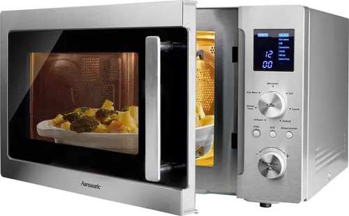 Hanseatic Mikrowelle 15896546, 3-in-1 Grill und Heißluft