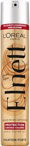 L'Oréal Paris - Starker Fixierlack – Langanhaltender Halt 48 Stunden – Neue Formel für gefärbtes Haar – angereichert mit UV-Filtern – Elnett Satin – 300 ml
