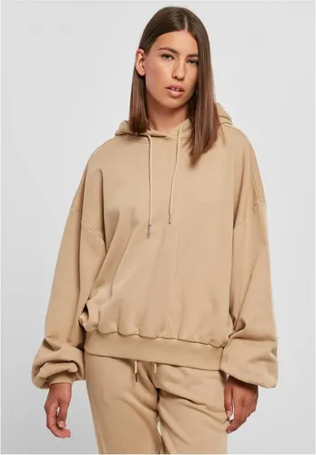 Urban Classics Damen Kapuzenpullover - Oversized Terry Hoody in unionbeige XL/XXL - Kapuzenpullover für Damen aus angenehmem, organischem Material für höchsten Tragekomfort und lässigen Oversized-Look.