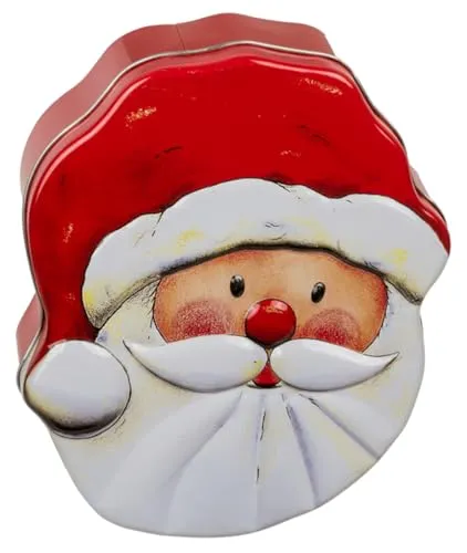 itsisa Keksdose Weihnachtsmann Santa Kopf