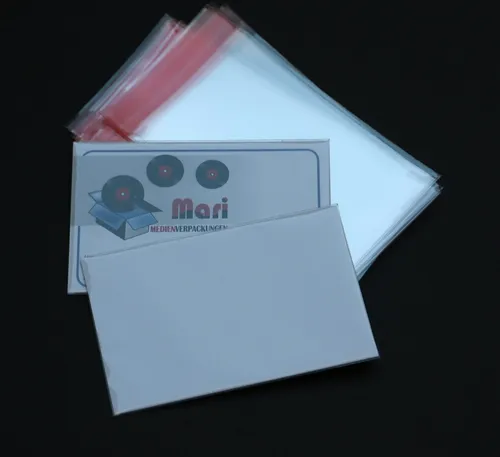 St. Hochtransparente Visitenkarten Klarsichthüllen mit Klappe und Verschluss 100