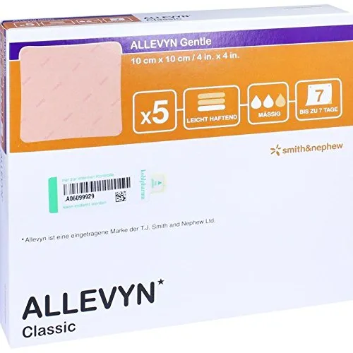 Allevyn Gentle 10x10 cm Verband 5 ST