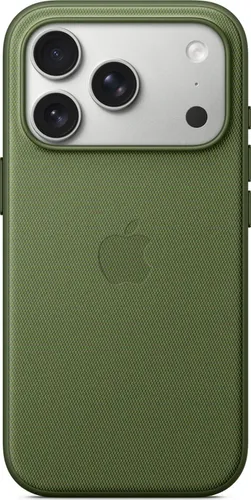 APPLE Funktionsgewebe Case mit MagSafe für iPhone 17 Pro – Grün - Handyhüllen aus recyceltem Polyester mit einzigartiger Textur, bietet hervorragenden Schutz und ermöglicht kabelloses Laden dank integrierter Magnete.