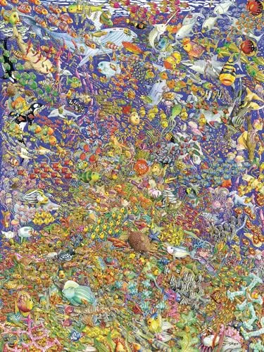 Ravensburger Viele bunte Fische Puzzle (1500 Teile) - Erlebe die Vielfalt mit dem Ravensburger Puzzle 'Viele bunte Fische' (1500 Teile). Ideal für entspannte Stunden und fördert die Konzentration beim Puzzeln.