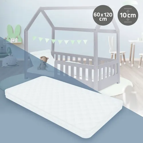 ML-Design Kindermatratze 60x120 cm – Schadstofffrei & Waschbarer Bezug - Matratzen für Kinder, hypoallergen und mit abnehmbarem, waschbarem Bezug für einfache Pflege. Ideal für gesunden Schlaf und perfekte Unterstützung in jeder Schlafposition.