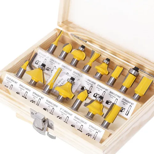 Fräser Set für Oberfräsen 15-teilig, 8mm Schaft