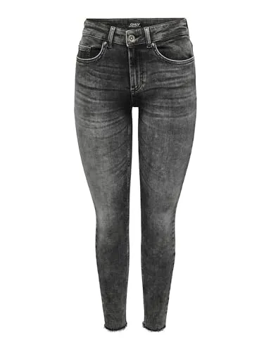 ONLY Female Skinny Jeans ONLBLUSH - Mittlere Taille & Skinny Fit - Stylische Skinny Jeans mit mittlerer Taille, gefertigt aus 92% Baumwolle für hohen Tragekomfort und perfekten Sitz.