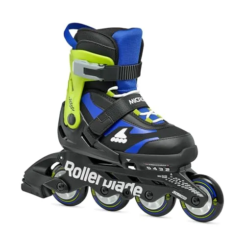 Rollerblade Inline Skates Microblade - Verstellbare Skates für Kinder - Skates, ideal für Anfänger, größenverstellbar von 33-36,5 für wachsende Füße, einfaches Push-Button System für einfache Handhabung.