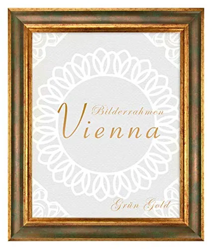 BIRAPA Bilderrahmen gold Vienna Rahmen 25x30 cm in grün von BIRAPA