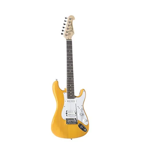 J & D ST-MINI BB E-Gitarre - 3/4 elektrische Gitarre für Anfänger - Festkörper-E-Gitarren mit kompaktem Design für Einsteiger, ausgestattet mit Single Coil und Humbucker für vielseitige Sounds von Rock bis Metal.