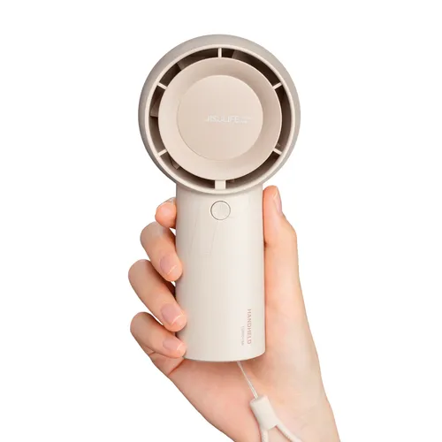 JISULIFE LIFE5 PLUS Handventilator - Stand- & Tischventilatoren, tragbar mit 4000 mAh Akku und USB-C für lange Laufzeit und komfortable Nutzung unterwegs.