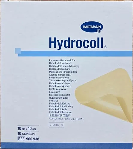 Hydrocoll 10 x 10, Hydrokolloid-Verband, 10 Stück