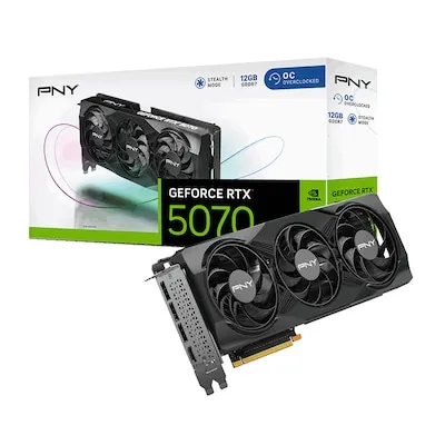 PNY GeForce RTX™ 5070 12GB OC Triple Fan Grafikkarte von PNY