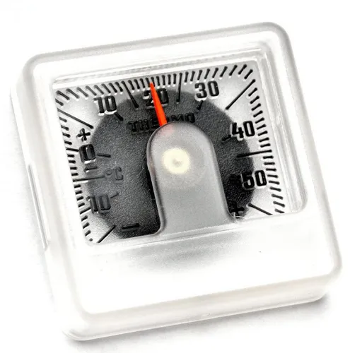 HR Autocomfort Raumthermometer Bimetall Relief Skala Thermometer JUSTIERBAR selbstklebend