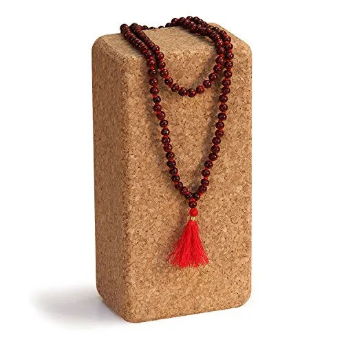 Mala aus Rosenholz mit roter Quaste von Bodhi