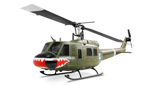 Amewi UH-1 PRO RC Hubschrauber RtF - Detailgetreuer Nachbau - RC-Modelle mit Dual-Brushless-Antrieb und stabiler Steuerung durch Gyroskop. Ideal für Einsteiger und erfahrene Piloten, bietet großen Flugspaß und einfache Handhabung.