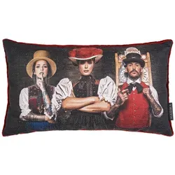 Magma Heimtexx Kissenhülle Weinrot 30x50 cm in grau von MAGMA Heimtex