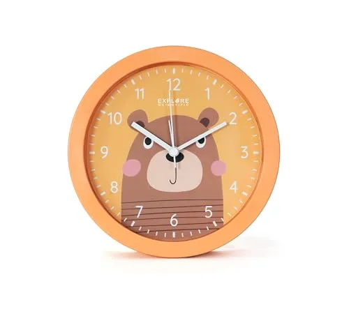 Explore Scientific, Wanduhr, Wecker, Analog, Orange