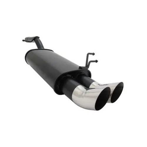 Novus Sportauspuff für Ford Fiesta V MK6 JH/JD - 2x76 DTM Endschalldämpfer - Schalldämpfer aus hochwertigem Stahl mit Edelstahl-Endrohren für optimierte Leistung und sportlichen Sound.