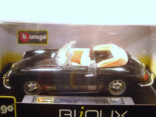 PORSCHE 356 CABRIO 1961 (black) schaal 1:24