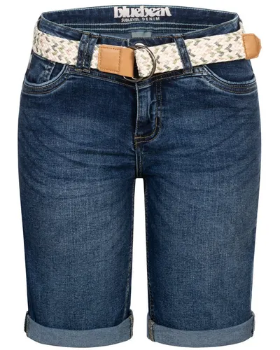 SUBLEVEL Bermudas Damen Jeans Shorts Bermuda Kurze Hose Shorts Short Denim Stretch Denim