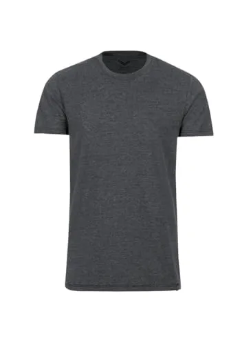 TRIGEMA Slim Fit T-Shirt aus DELUXE Baumwolle, Herren, Gr. XL, grau - Herren-Shirts: Hochwertiges Slim Fit T-Shirt aus 100% DELUXE Baumwolle, angenehm zu tragen und vielseitig kombinierbar. Ideal für Alltag und Freizeit, nachhaltig produziert in Deutschland.