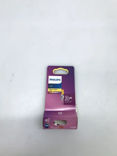 Philips LED Standard Brenner G4, 20W Ersatz für Halogen - Energiesparlampe mit warmweißem Licht, energieeffizient und ideal für stimmungsvolle Beleuchtung in Wohnräumen.