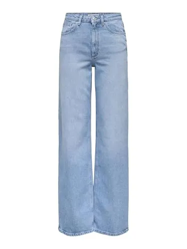 ONLY Onljuicy Lw Wide Leg Jeans - Stylische Wide Leg Jeans für Damen, bietet hohen Tragekomfort und lässigen Look für jeden Anlass.