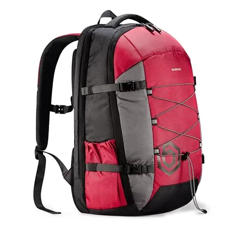 BARRENS Handgepäck Rucksack 55x40x20 cm 38L Groß Reiserucksack Herren Damen Kofferrucksack Flugzeug Tasche Travel Backpack mit 17 Zoll Laptop für Business Reise (Rot)