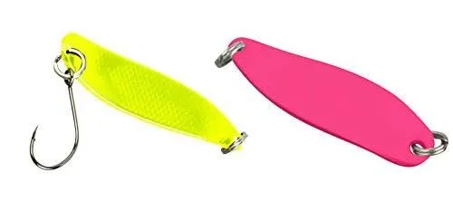 FTM Spoon Hammer 3,3cm 2,4g - Forellenblinker, Farbe:UV gelb/UV pink
