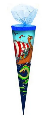 Livepac Office Schultüte Schultüte / Zuckertüte / Länge: 35cm / rund / Tüllverschluss / 