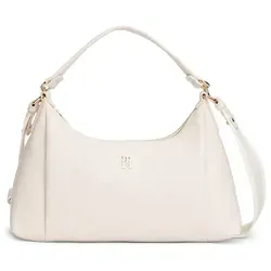 Tommy Hilfiger Essential Schultertasche 35 cm in Soft Cream - Stylische Tommy Hilfiger Schultertasche mit 35 cm Breite, ideal für den täglichen Gebrauch. Praktisches Design und hochwertige Verarbeitung machen sie zum perfekten Begleiter.
