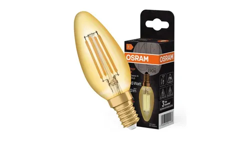 Żarówka LED E14 B35 4W = 35W 410lm 2400K Ciepła 300 Filament OSRAM Vintage Dekor