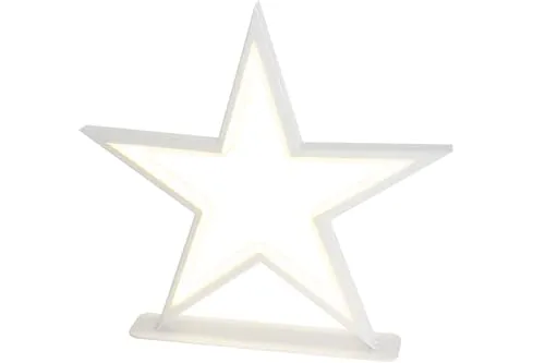 Deko LED Metallstern Weihnachtsstern 33 x 32 cm mit 144 LEDs - Nussknacker - Stimmungsvolle LED-Beleuchtung für die Weihnachtszeit, mit 144 warmweißen LEDs auf einem robusten Metallgestell und 3 Metern Zuleitung.