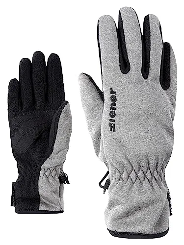 Ziener Kinder LIMPORT Funktions- / Outdoor-Handschuhe | Winddicht atmungsaktiv, grey melange, 7,5