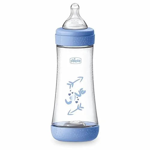 Perfect 5 Biberon 300ml Flusso Veloce Silicone Azzurro Chicco®
