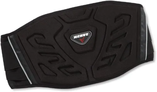 Nerve Nierengurt Solid, Schwarz, M - Schutzkleidung mit Soft-Fleece Innenseite für hohen Tragekomfort, hochabriebfestem 600D Polyester und verstärktem Rückenbereich für optimalen Schutz.