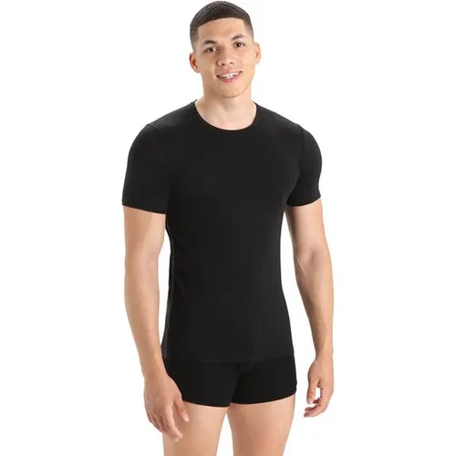 ICEBREAKER Men's Anatomica S/S Crewe Funktionsunterhemd - Funktionsunterwäsche aus Wolle und Nylon, geruchsneutralisierend, atmungsaktiv und ideal für aktive Outdoor-Aktivitäten.